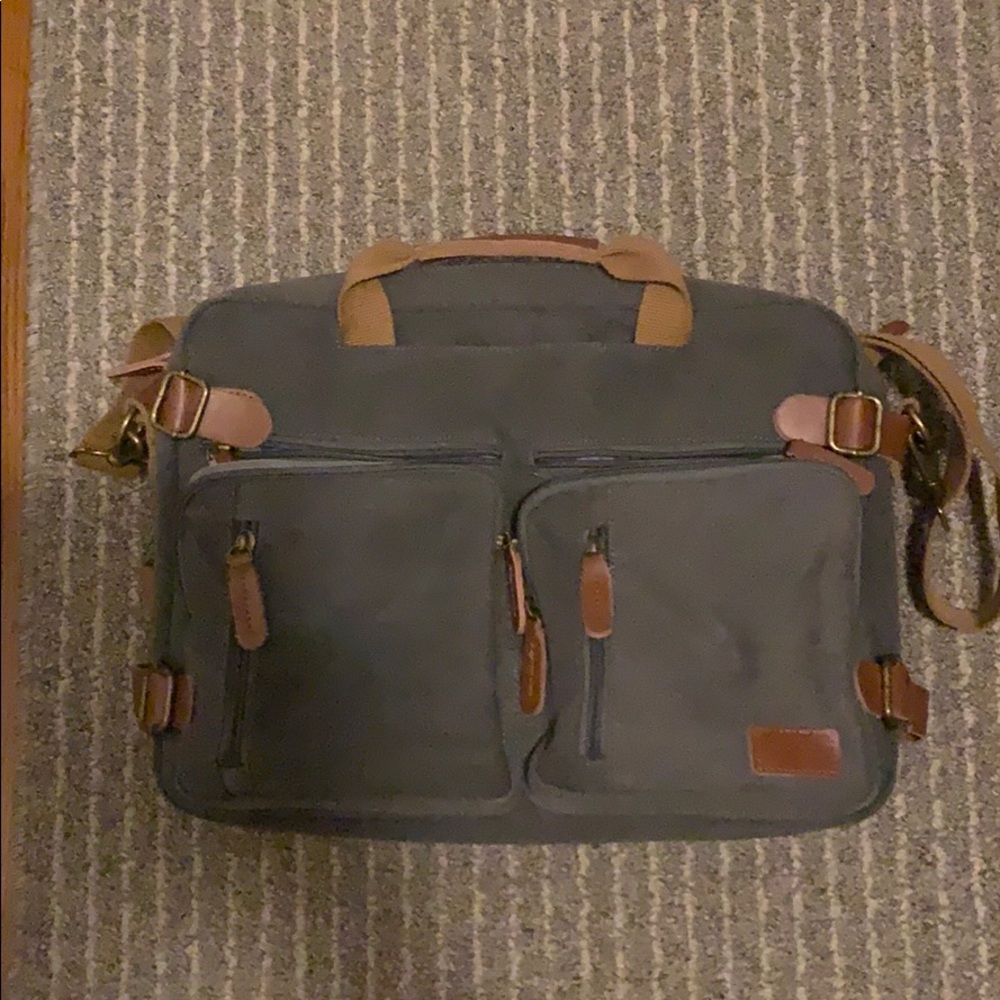Briefcase to backpack